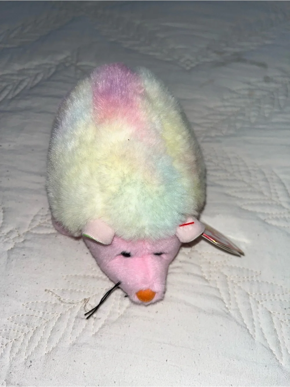 Ty Plush Small Pet Toy - Pastel Multicolor Hedgehog